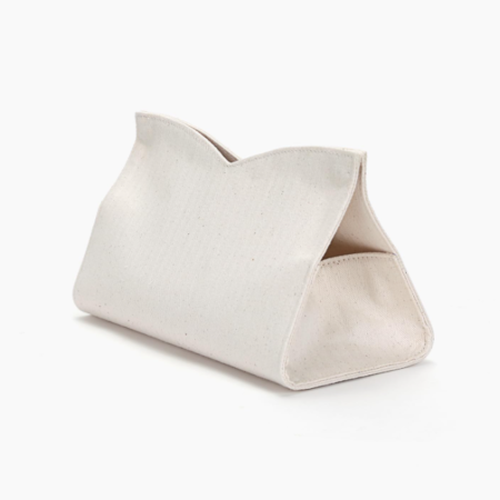 Multi Size Canvas Tissue Box Cover Reusable Fabric Tissue Holder for Different Types of Tissue Boxes Medium Size