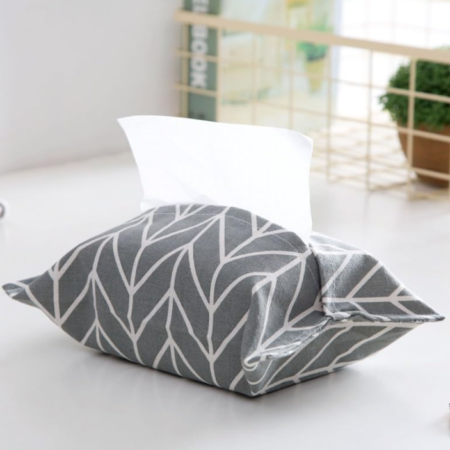 Cotton Linen Tissue Box Cover Home Car Paper Holder Napkin Storage Bag Decorative Tissue Organizer for Table Desk