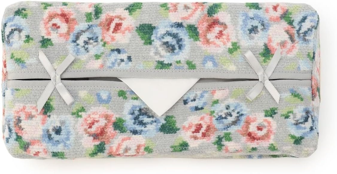 Vintage Notebook Pattern Tissue Box Cover Decorative Paper Tissue Holder for Home Office Bedroom Living Room